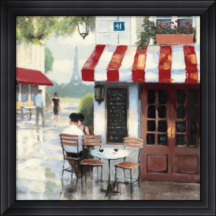 Framed Relaxing at the Cafe II Print