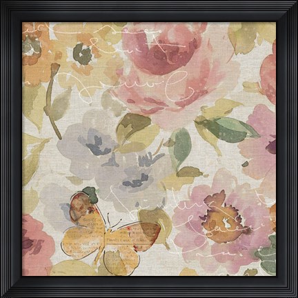 Framed Romantic Poem II Print