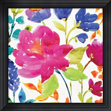 Framed Floral Medley II Print