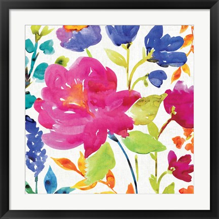 Framed Floral Medley II Print