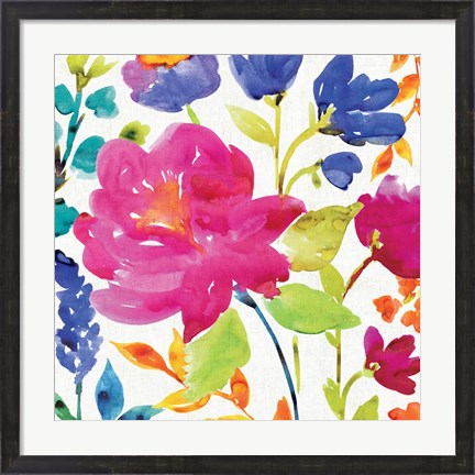 Framed Floral Medley II Print