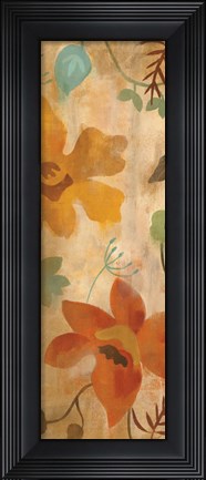 Framed Antique Embroidery I Panel Print