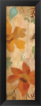 Framed Antique Embroidery I Panel Print