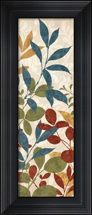 Framed Leaves of Color II Print