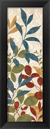 Framed Leaves of Color II Print