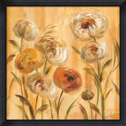 Framed Sunshine Mums II Print