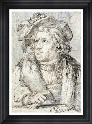 Framed Portrait of a Man Print