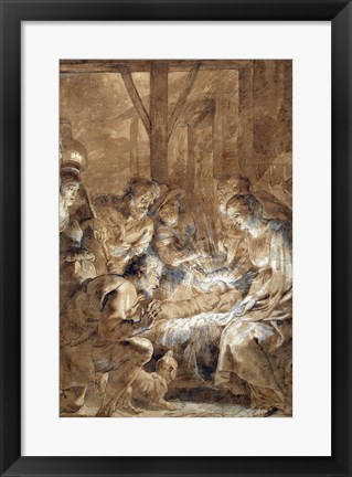 Framed Adoration of the Shepherds Print