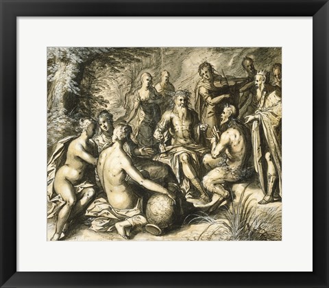 Framed Judgment of Midas Print