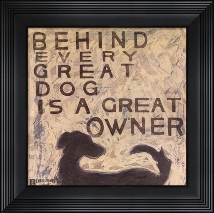 Framed Great Dog Print