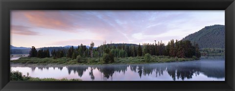 Framed USA, Wyoming, Grand Teton Park, Ox Bow Bend Print