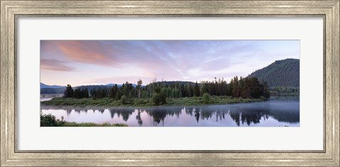 Framed USA, Wyoming, Grand Teton Park, Ox Bow Bend Print