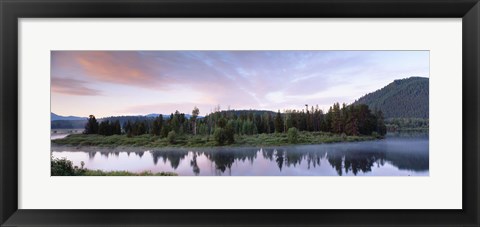 Framed USA, Wyoming, Grand Teton Park, Ox Bow Bend Print