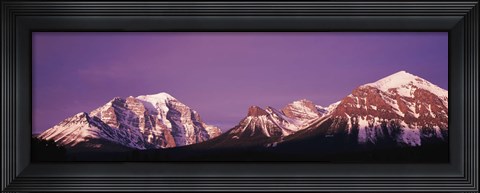 Framed Mt Temple Banff Provincial Park Canada Print