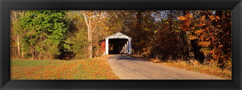 Framed Melcher Covered Bridge Parke Co IN USA Print