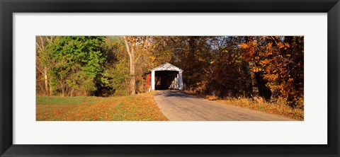 Framed Melcher Covered Bridge Parke Co IN USA Print