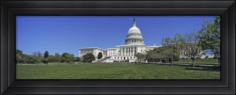 Framed USA, Washington DC, Low angle view of the Capitol Building Print