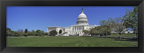 Framed USA, Washington DC, Low angle view of the Capitol Building Print