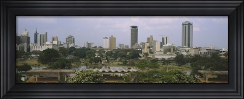 Framed Skyline View of Nairobi, Kenya Print