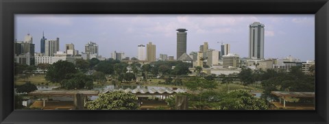 Framed Skyline View of Nairobi, Kenya Print