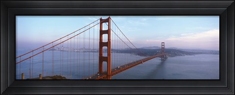 Framed Traffic On A Bridge, Golden Gate Bridge, San Francisco, California, USA Print