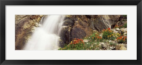 Framed Spalding Falls Grand Teton National Park WY Print