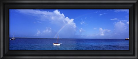 Framed Sailboat Bonaire Netherlands Antilles Print