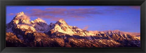 Framed Teton Range Mountains, Grand Teton National Park, Wyoming Print