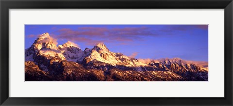 Framed Teton Range Mountains, Grand Teton National Park, Wyoming Print