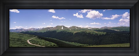 Framed High angle view of a mountain range, Rocky Mountain National Park, Colorado, USA Print