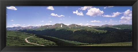 Framed High angle view of a mountain range, Rocky Mountain National Park, Colorado, USA Print