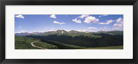 Framed High angle view of a mountain range, Rocky Mountain National Park, Colorado, USA Print