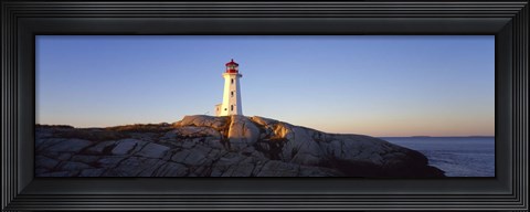 Framed Peggy&#39;s Point Lighthouse, Peggy&#39;s Cove, Nova Scotia, Canada Print
