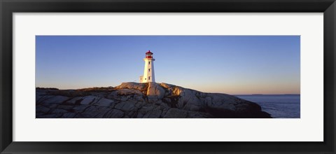 Framed Peggy&#39;s Point Lighthouse, Peggy&#39;s Cove, Nova Scotia, Canada Print