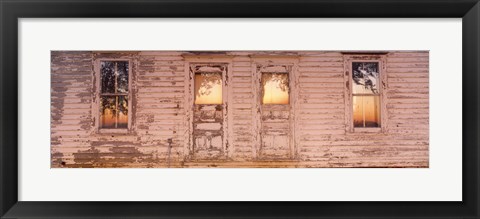 Framed Facade of a Farmhouse, Livingston County, Illinois Print