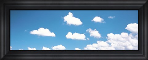 Framed Blue sky and clouds Print