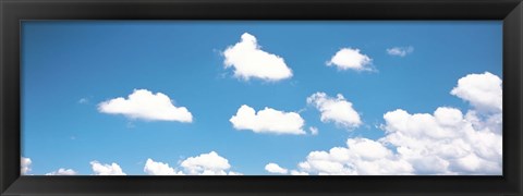 Framed Blue sky and clouds Print