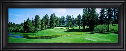 Framed Golf course, Edgewood Tahoe Golf Course, Stateline, Douglas County, Nevada, USA Print