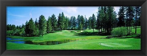 Framed Golf course, Edgewood Tahoe Golf Course, Stateline, Douglas County, Nevada, USA Print