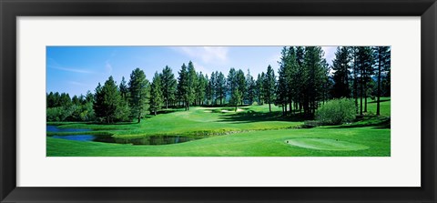 Framed Golf course, Edgewood Tahoe Golf Course, Stateline, Douglas County, Nevada, USA Print