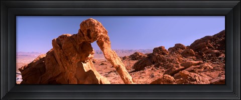 Framed Rock formations, Valley of Fire State Park, Nevada, USA Print