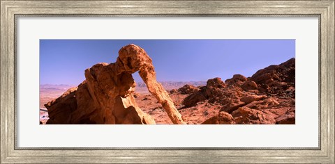 Framed Rock formations, Valley of Fire State Park, Nevada, USA Print
