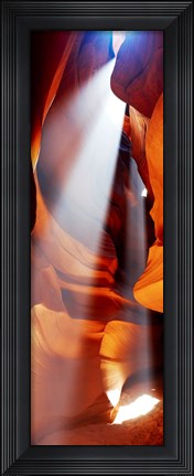 Framed Sun Throuh the Rocks, Antelope Canyon, Arizona Print