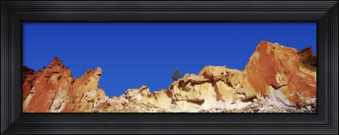 Framed Low angle view of rock formations, Rainbow Valley Conservation Reserve, Northern Territory, Australia Print