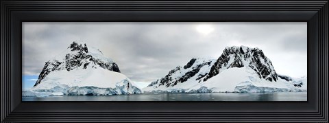 Framed Mountains and glaciers, Lemaire Channel, Antarctic Peninsula Print