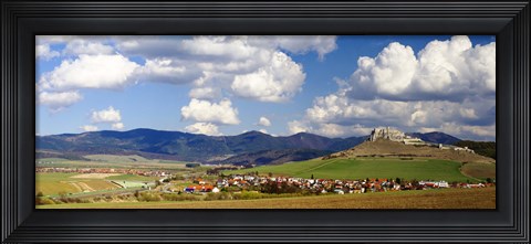 Framed Castle on a hill, Spissky Hrad, Slovakia Print