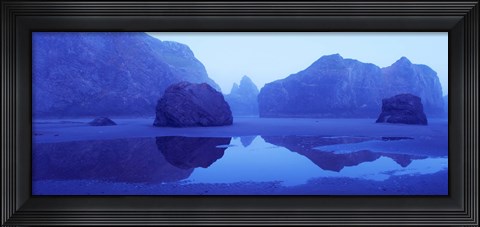 Framed Meyers Creek at Dawn, Cape Sebastian, California Print