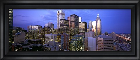 Framed Skyscrapers in a city, Toronto, Ontario, Canada 2011 Print
