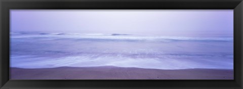 Framed Surf on the beach at dawn, Point Arena, Mendocino County, California, USA Print