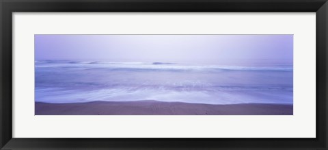 Framed Surf on the beach at dawn, Point Arena, Mendocino County, California, USA Print